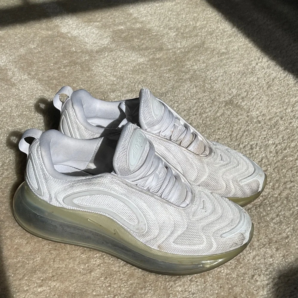 Nike White Air Max with Transparent Sole